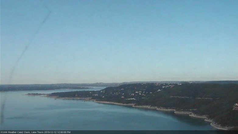 Lake Travis webcam, December 12, 2019 12:00 PM CT