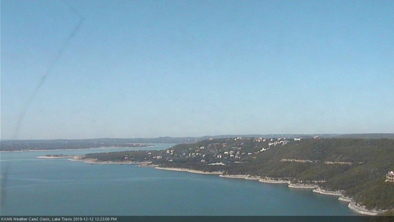 Lake Travis webcam, December 12, 2019 12:25 PM CT