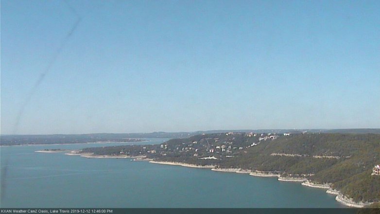 Lake Travis webcam, December 12, 2019 12:45 PM CT