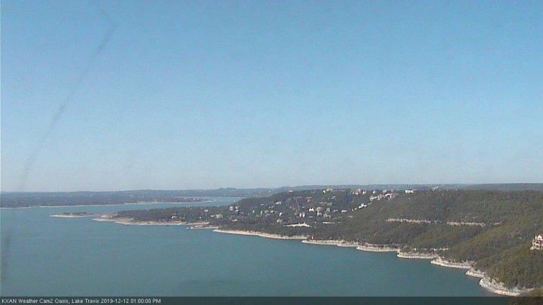 Lake Travis webcam, December 12, 2019 1:00 PM CT