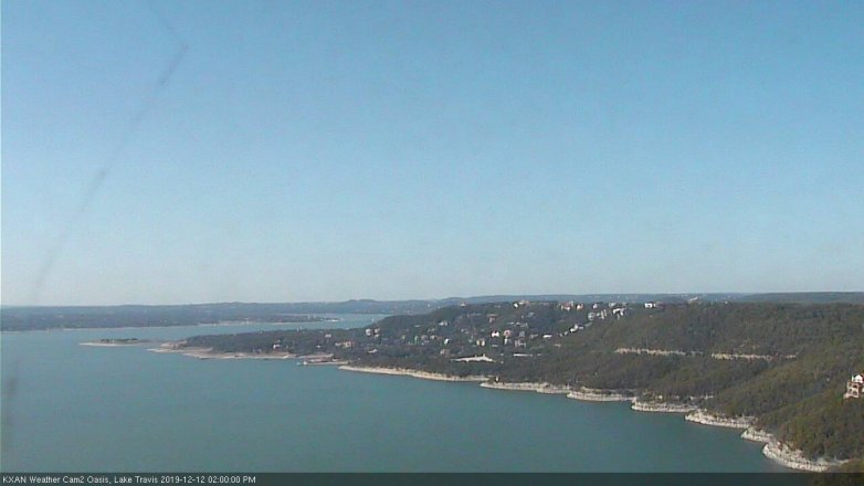 Lake Travis webcam, December 12, 2019 2:00 PM CT
