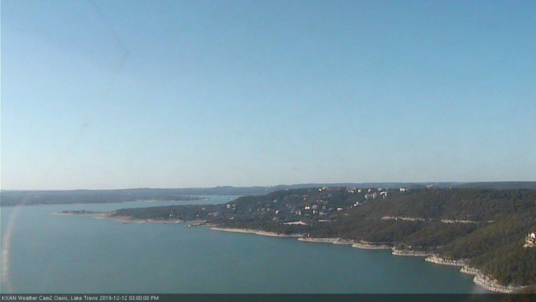 Lake Travis webcam, December 12, 2019 3:00 PM CT