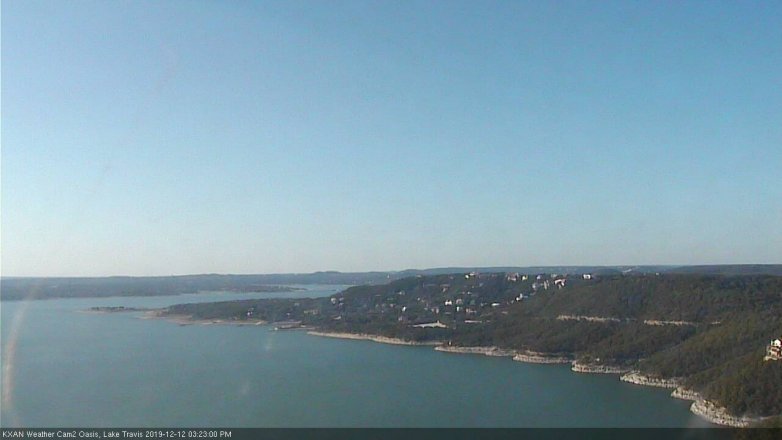 Lake Travis webcam, December 12, 2019 3:25 PM CT