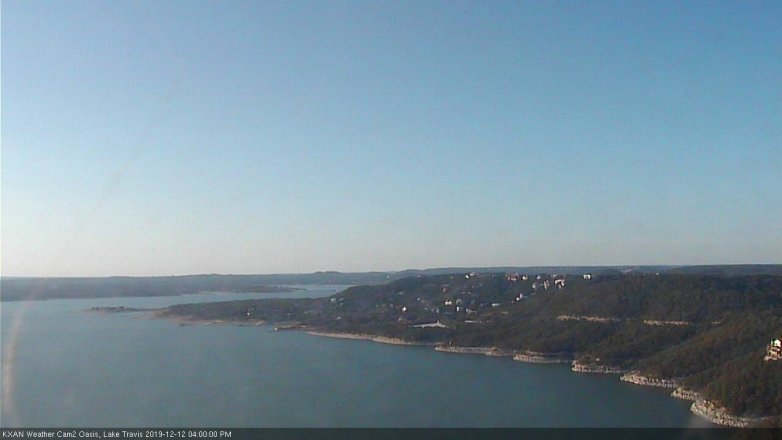 Lake Travis webcam, December 12, 2019 4:00 PM CT
