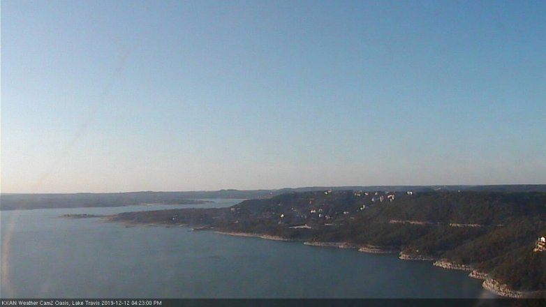 Lake Travis webcam, December 12, 2019 4:25 PM CT
