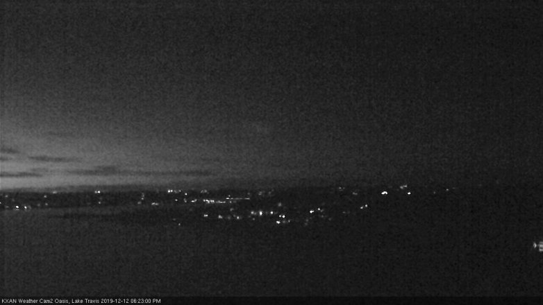 Lake Travis webcam, December 12, 2019 6:25 PM CT