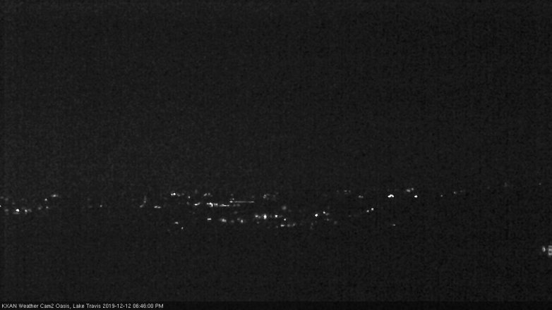 Lake Travis webcam, December 12, 2019 6:45 PM CT