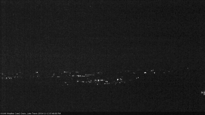Lake Travis webcam, December 12, 2019 7:45 PM CT