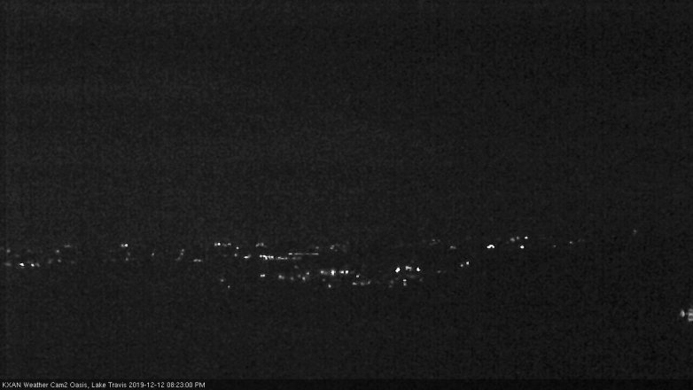 Lake Travis webcam, December 12, 2019 8:25 PM CT