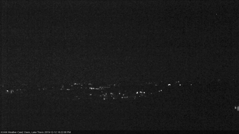 Lake Travis webcam, December 12, 2019 10:25 PM CT