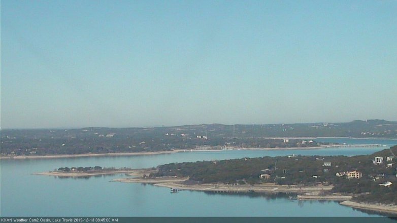 Lake Travis webcam, December 13, 2019 9:45 AM CT