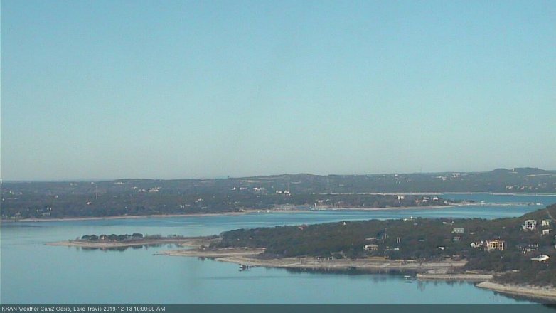 Lake Travis webcam, December 13, 2019 10:00 AM CT