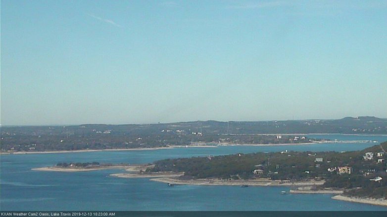 Lake Travis webcam, December 13, 2019 10:25 AM CT