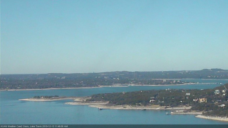 Lake Travis webcam, December 13, 2019 11:45 AM CT