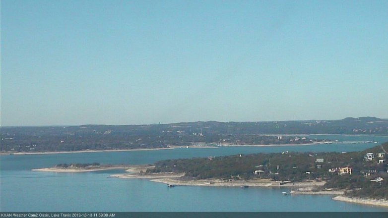 Lake Travis webcam, December 13, 2019 12:00 PM CT