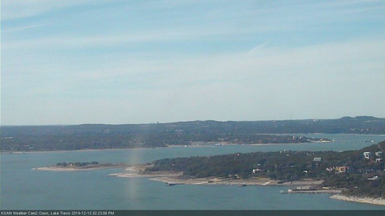Lake Travis webcam, December 13, 2019 2:25 PM CT