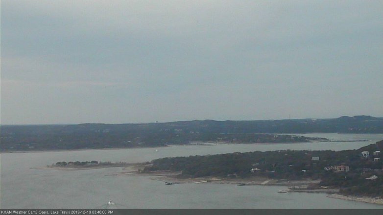 Lake Travis webcam, December 13, 2019 3:45 PM CT