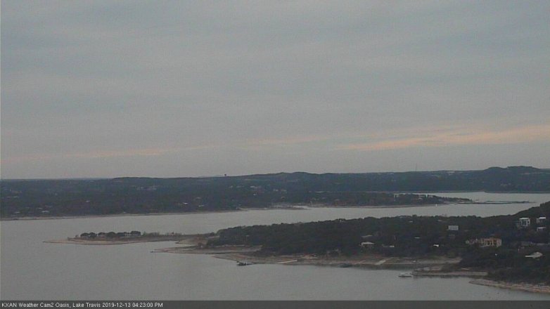 Lake Travis webcam, December 13, 2019 4:25 PM CT