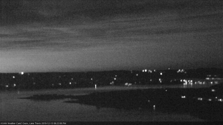 Lake Travis webcam, December 13, 2019 6:25 PM CT