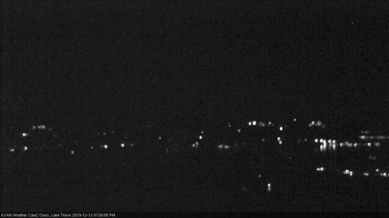 Lake Travis webcam, December 13, 2019 7:00 PM CT