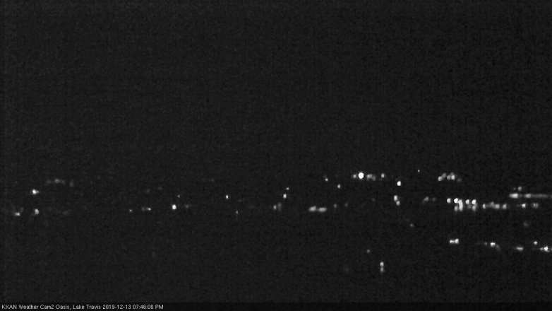 Lake Travis webcam, December 13, 2019 7:45 PM CT