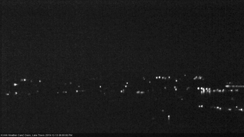 Lake Travis webcam, December 13, 2019 8:00 PM CT
