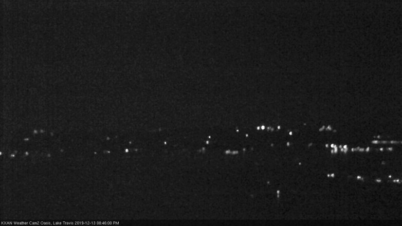 Lake Travis webcam, December 13, 2019 8:45 PM CT