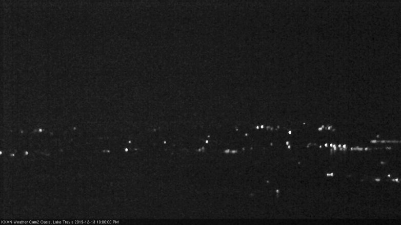 Lake Travis webcam, December 13, 2019 10:00 PM CT