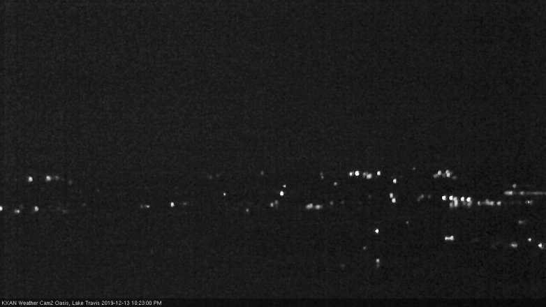 Lake Travis webcam, December 13, 2019 10:25 PM CT
