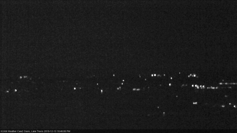 Lake Travis webcam, December 13, 2019 10:45 PM CT