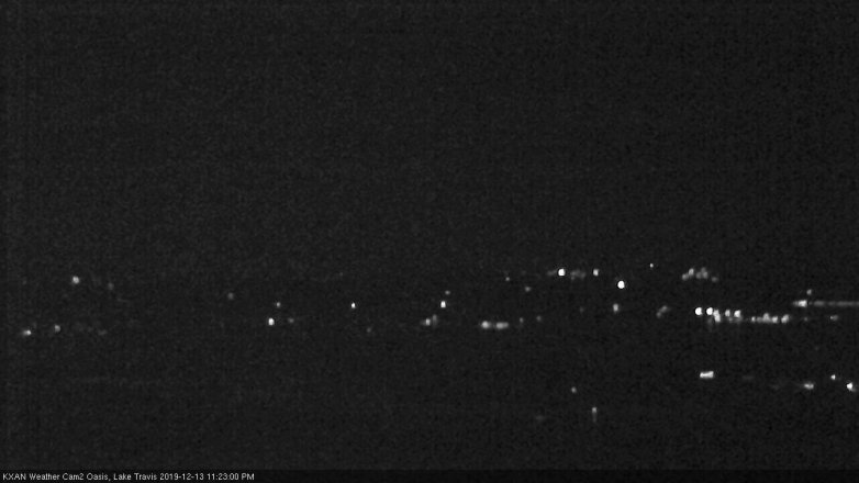 Lake Travis webcam, December 13, 2019 11:25 PM CT