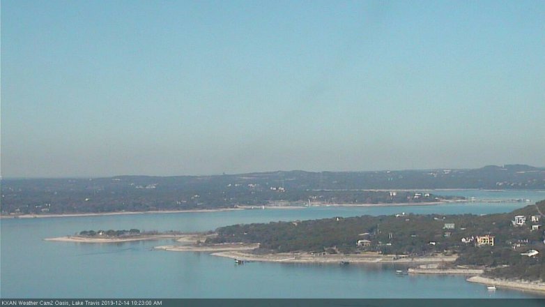 Lake Travis webcam, December 14, 2019 10:25 AM CT