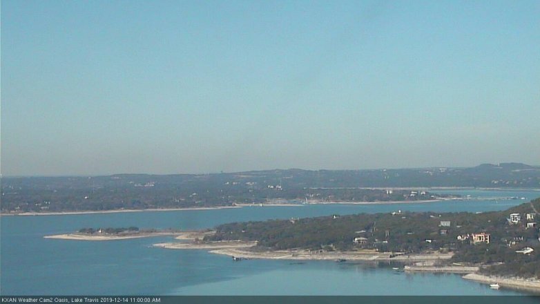 Lake Travis webcam, December 14, 2019 11:00 AM CT