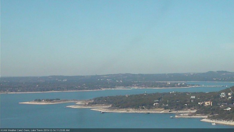 Lake Travis webcam, December 14, 2019 11:25 AM CT