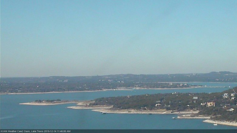 Lake Travis webcam, December 14, 2019 11:45 AM CT
