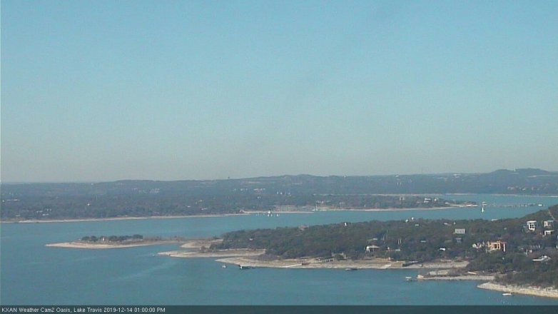 Lake Travis webcam, December 14, 2019 1:00 PM CT
