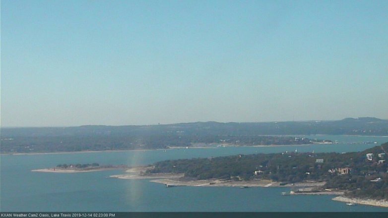 Lake Travis webcam, December 14, 2019 2:25 PM CT