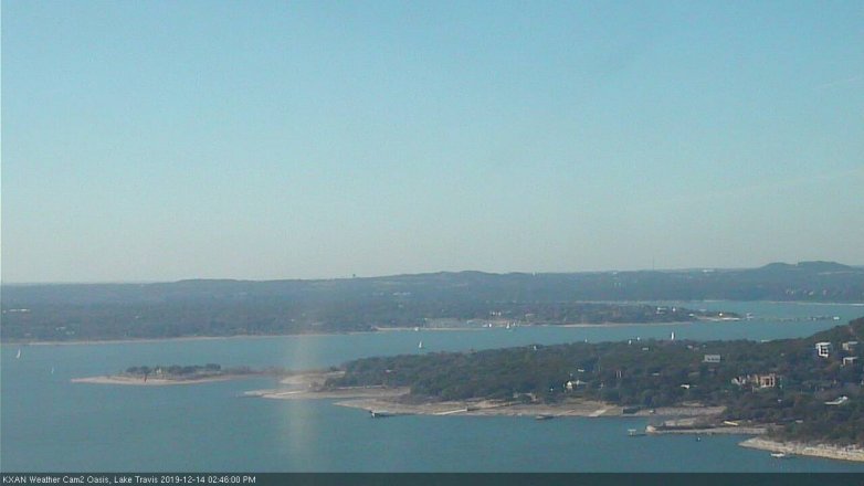 Lake Travis webcam, December 14, 2019 2:45 PM CT