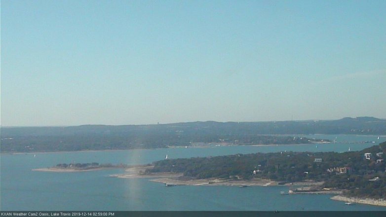 Lake Travis webcam, December 14, 2019 3:00 PM CT