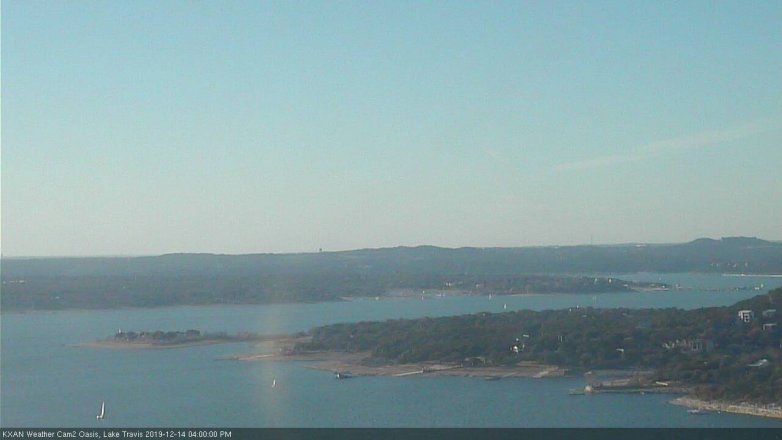 Lake Travis webcam, December 14, 2019 4:00 PM CT
