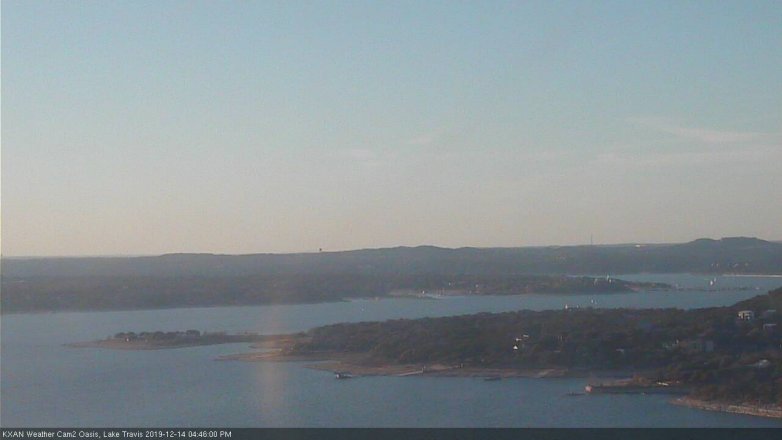 Lake Travis webcam, December 14, 2019 4:45 PM CT