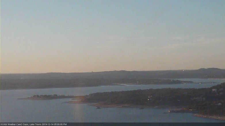 Lake Travis webcam, December 14, 2019 5:00 PM CT