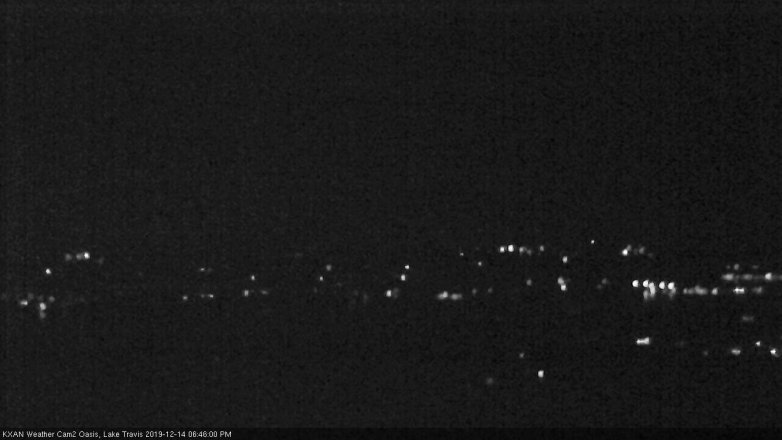 Lake Travis webcam, December 14, 2019 6:45 PM CT