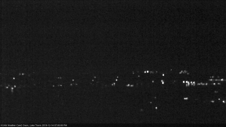 Lake Travis webcam, December 14, 2019 7:00 PM CT