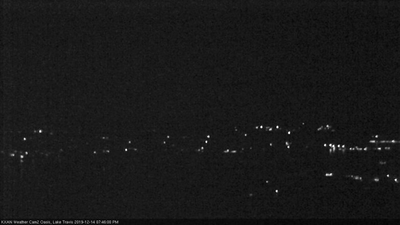 Lake Travis webcam, December 14, 2019 7:45 PM CT