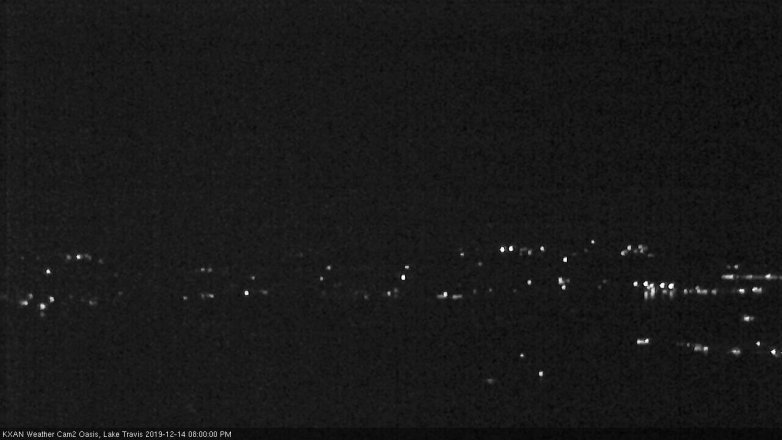 Lake Travis webcam, December 14, 2019 8:00 PM CT