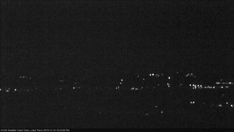 Lake Travis webcam, December 14, 2019 10:25 PM CT