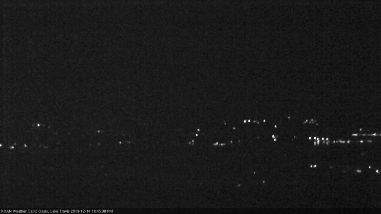 Lake Travis webcam, December 14, 2019 10:45 PM CT