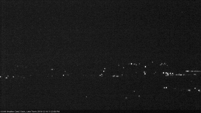Lake Travis webcam, December 14, 2019 11:25 PM CT