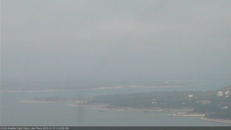 Lake Travis webcam, December 15, 2019 11:25 AM CT